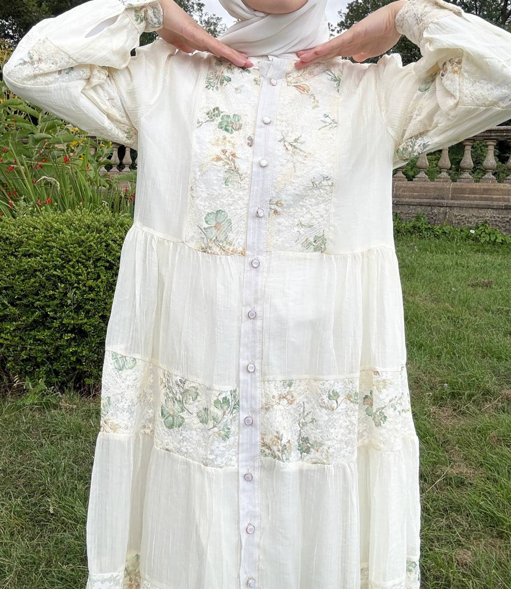 Pearl Bloom Maxi Dress